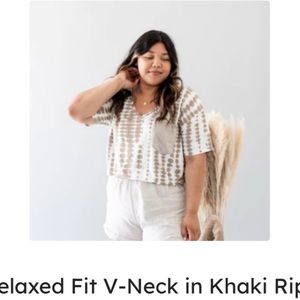 Kyte Baby Khaki Riptide XS V-Neck